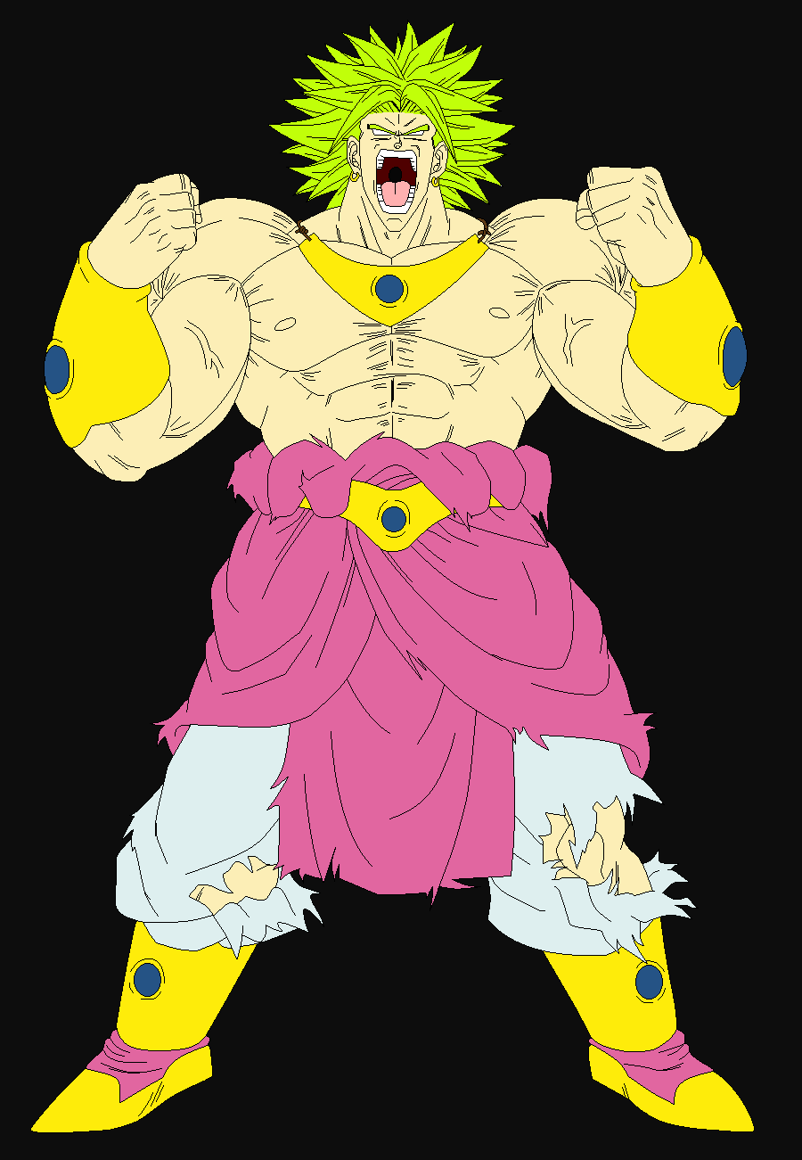 Broly The Legendary Super Saiyan Colored by DragonVegito on DeviantArt
