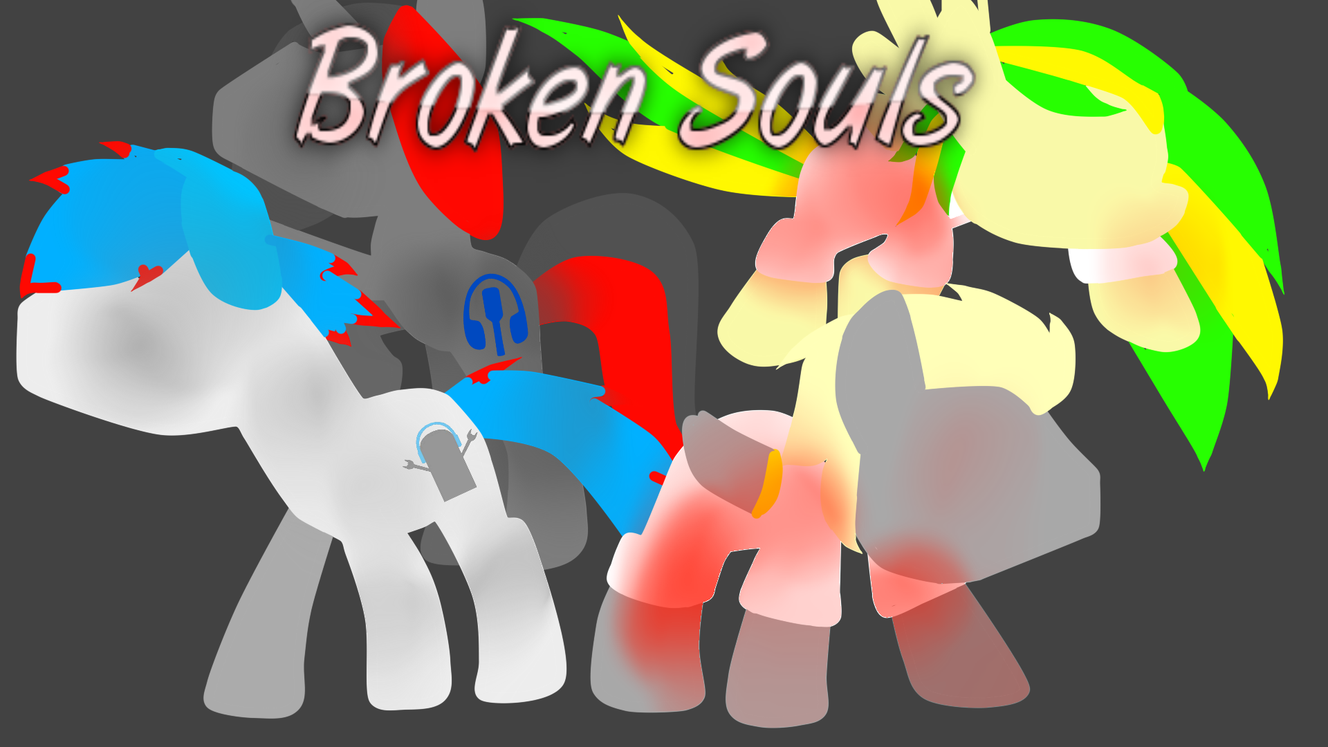 Broken Souls minimal wallpaper