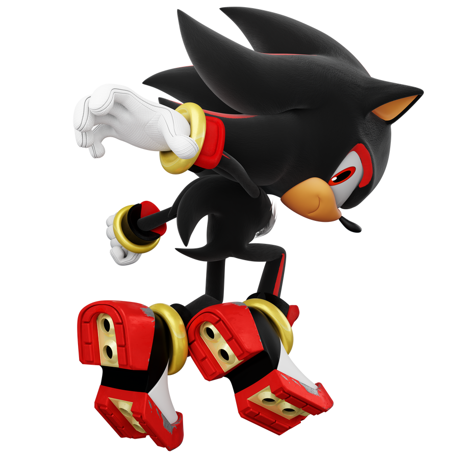 Sonic Adventure 2 Battle Box Art Pose (Shadow) by EdgictheHedgic on