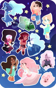 Steven Universe Sticker sheet