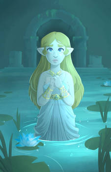 Zelda at the Spring of Power