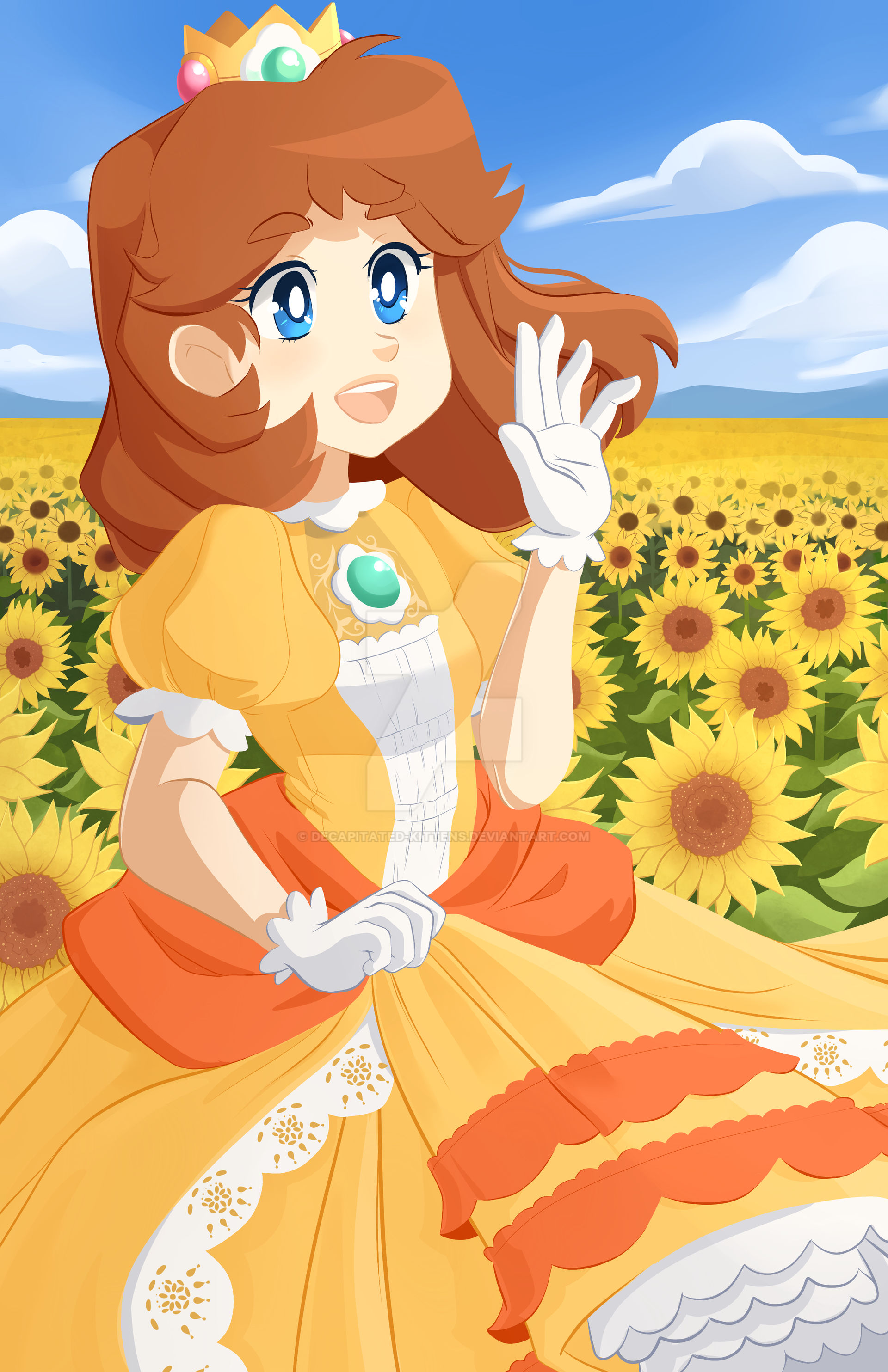 The flower Power Princess, Daisy! by Decapitated-Kittens on DeviantArt