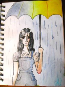 Rainy Day. Sketch