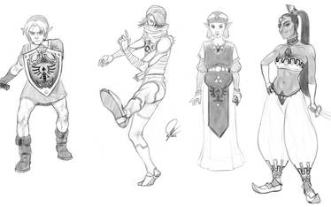 Legend of Zelda sketches