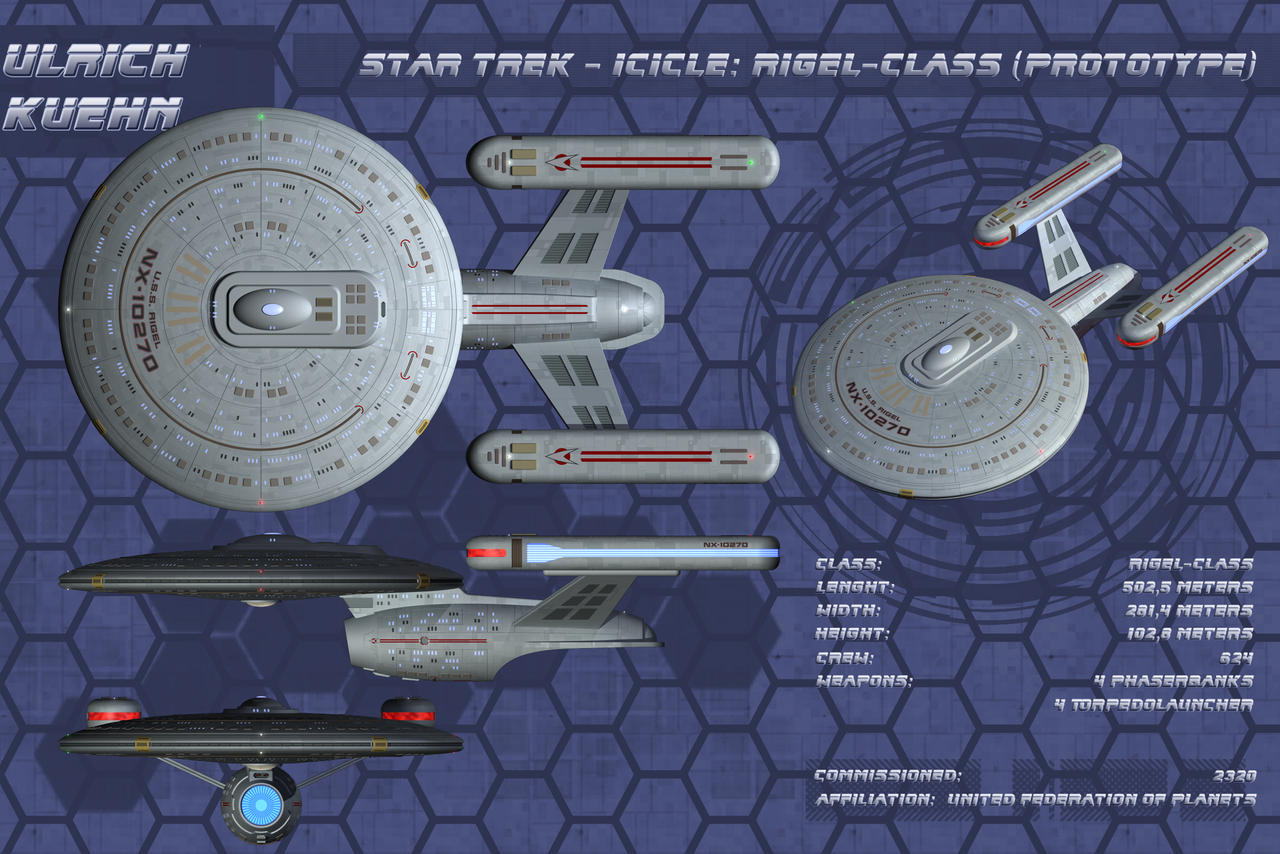 What Star Class Is Rigel STAR TREK - ICICLE: RIGEL-CLASS Orthos by ulimann644 on DeviantArt