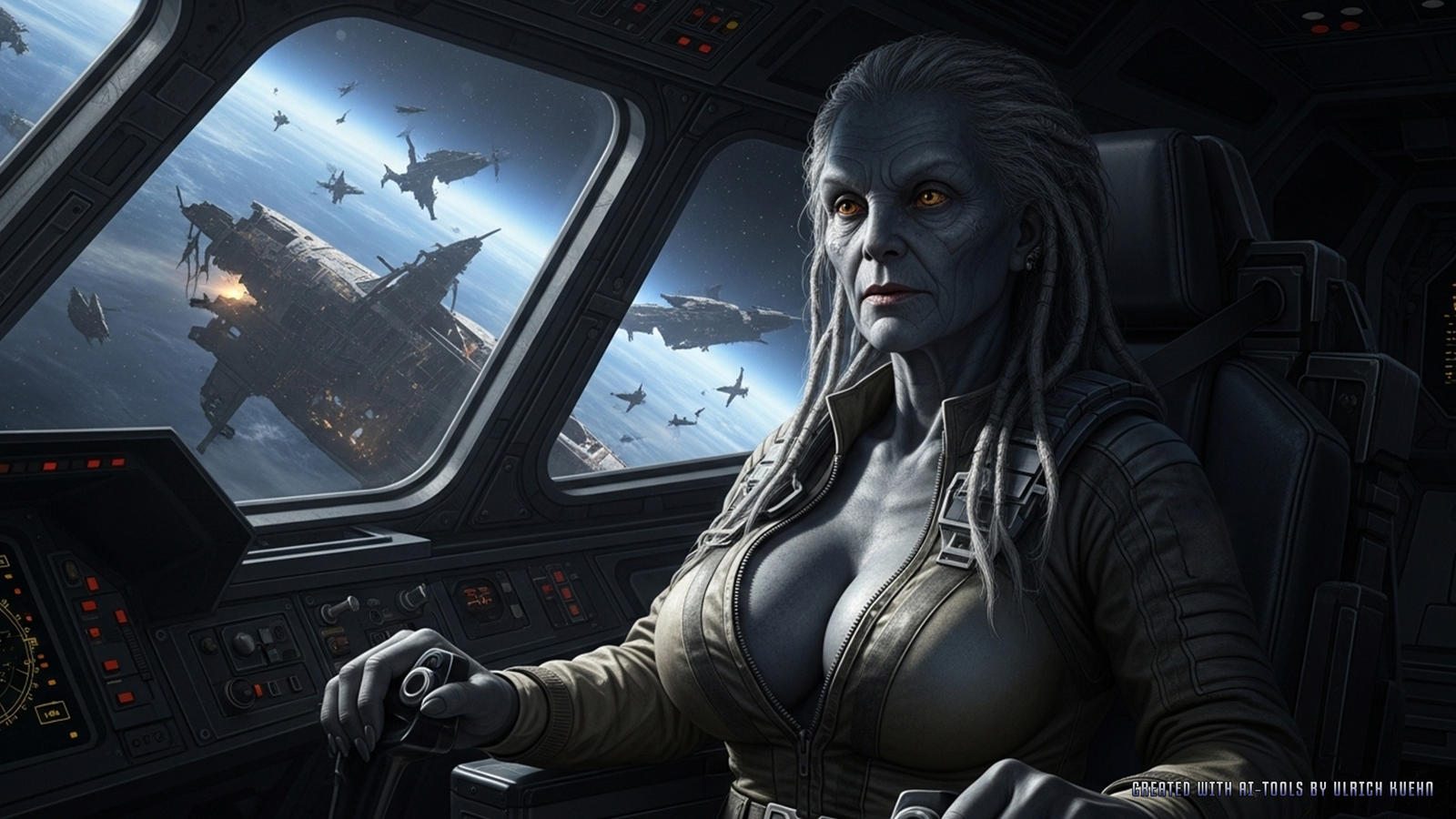 FEMALE ALIEN PILOT by ulimann644 on DeviantArt