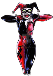 Harley Quinn Painted