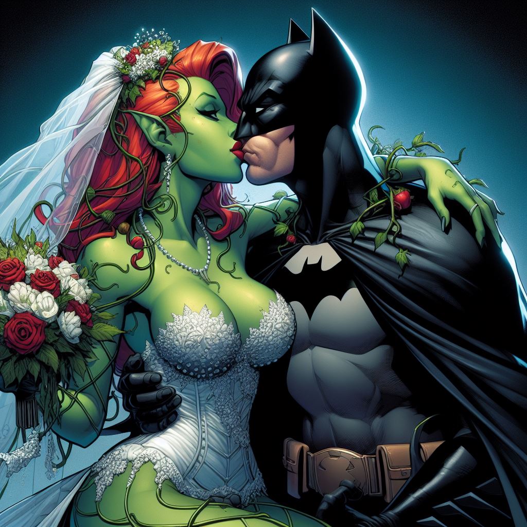 Poison Ivy Kissing Batman By Setois3 On DeviantArt poison-ivy-kissing-batman-by-setois3-on-deviantart