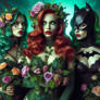 Poison Ivy floral Villainess and her plant-girls