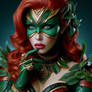Power Rangers Villainess Vypra dressed as Ivy