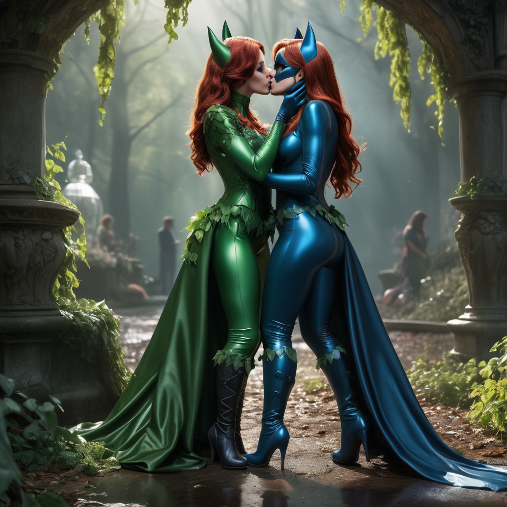 Poison Ivy Kissing Batgirl By Setois3 On DeviantArt poison-ivy-kissing-batgirl-by-setois3-on-deviantart