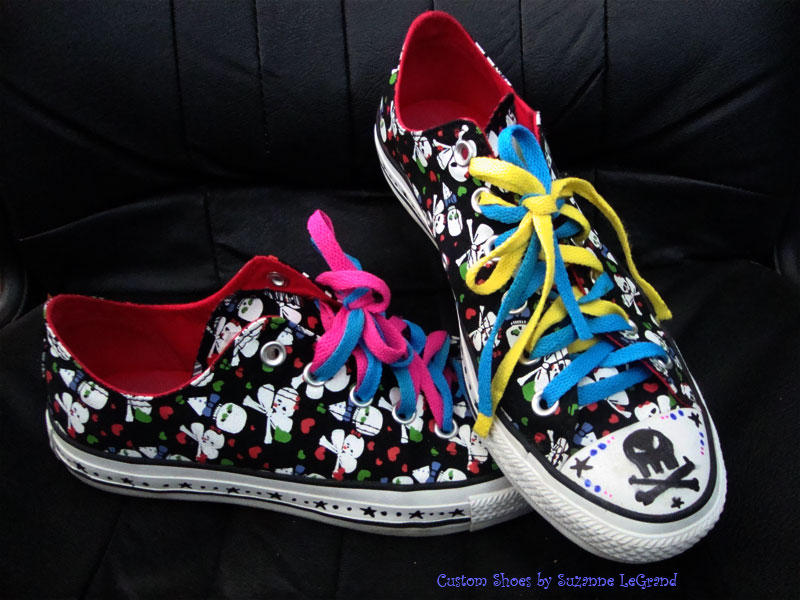 Pirate rave shoes custom by silentlily on DeviantArt