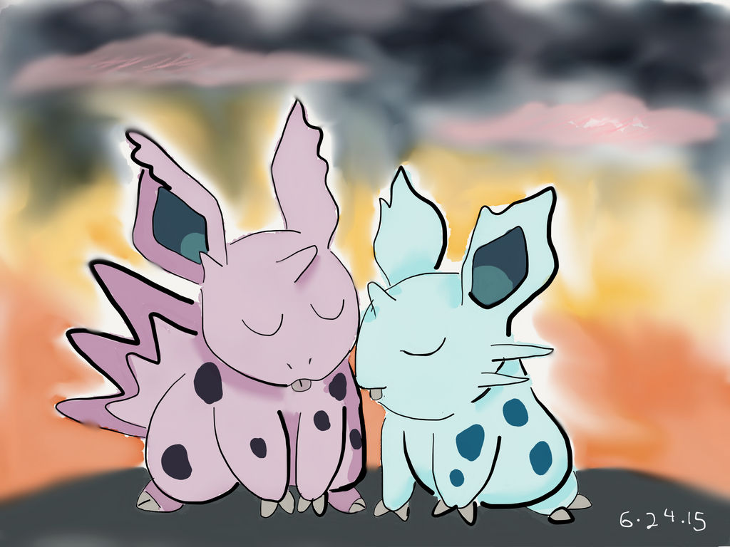 029,032 Nidorans - Sunset