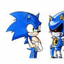 Sonic and Metal Sonic 