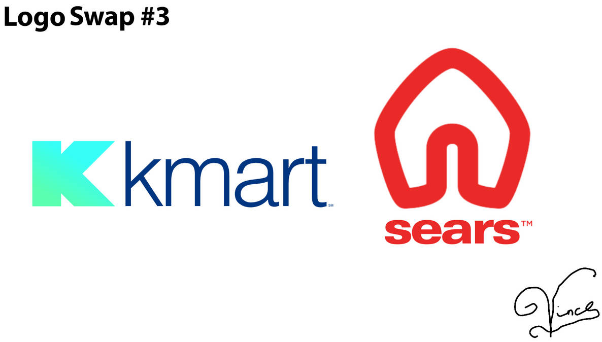 Logo Swap #3: KMart and Sears by vincerabina on DeviantArt