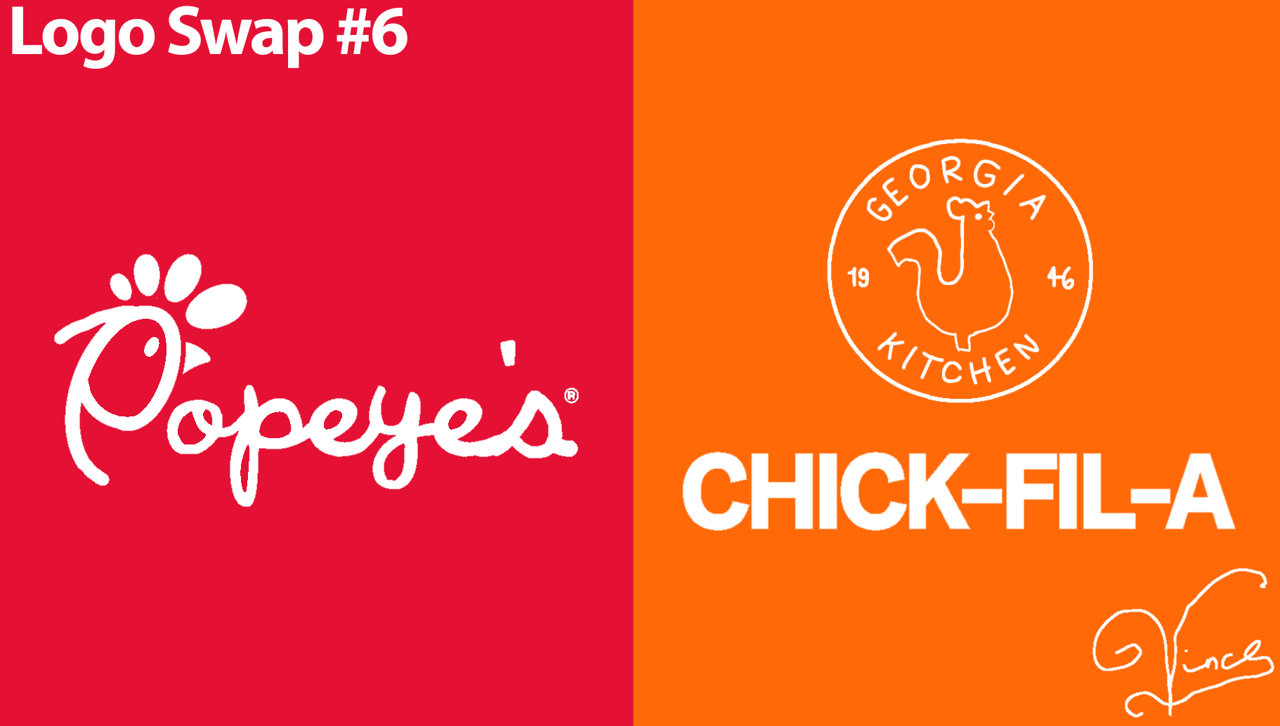 Logo Swap 6 Chick Fil A and Popeyes by vincerabina on DeviantArt
