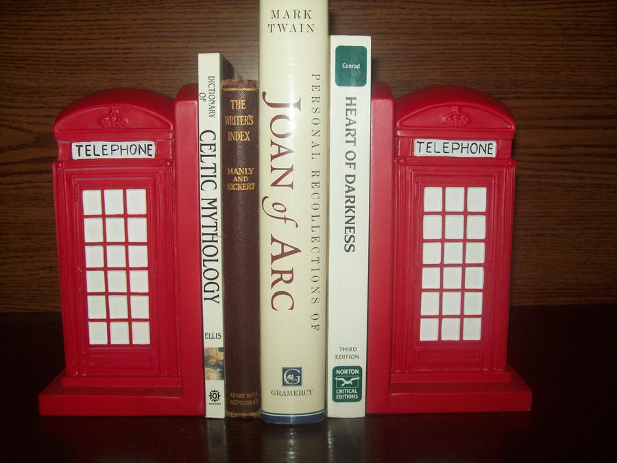 Phone Booth Bookends