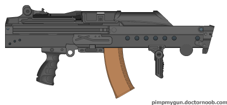 LARGE, SLEEK, NO RAILS, NO BARREL gun by BurnerMeen