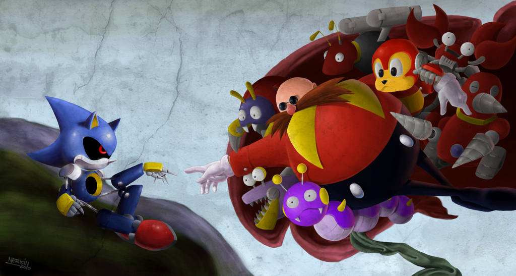 The creation of Metal Sonic by Nerkin