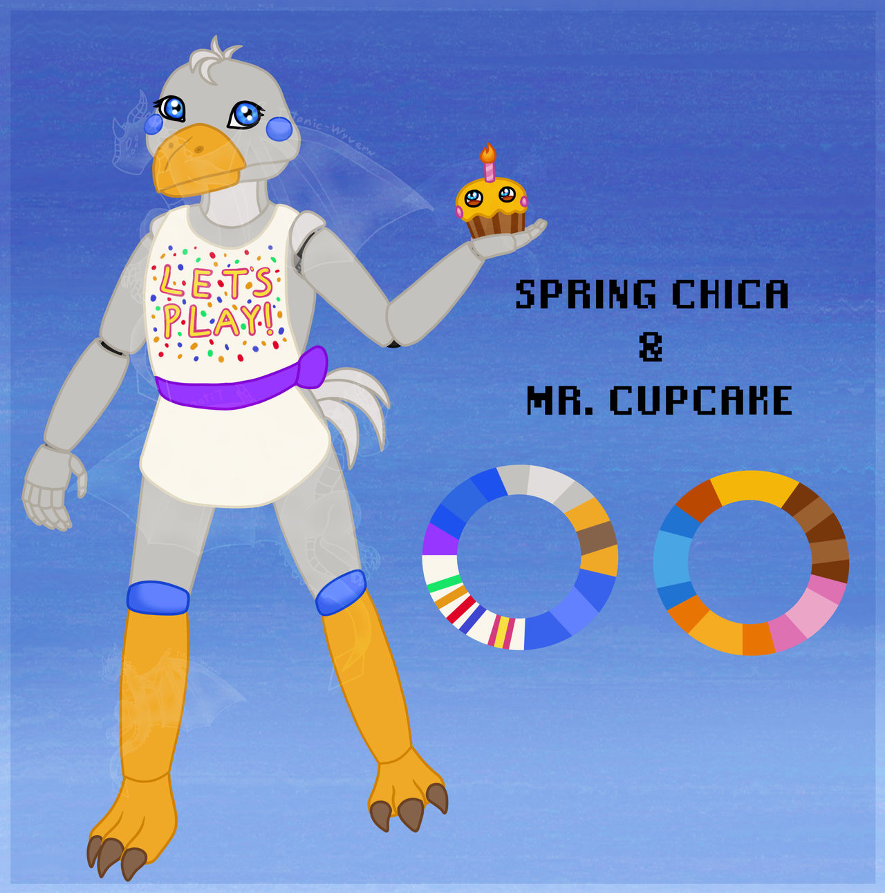 Spring Checka Fnaf FNAF - Spring Chica and Mr. Cupcake by Titanic-Wyvern on DeviantArt