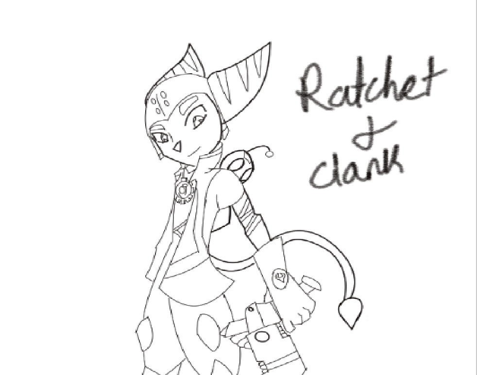 Ratchet and Clank (Lineart version)
