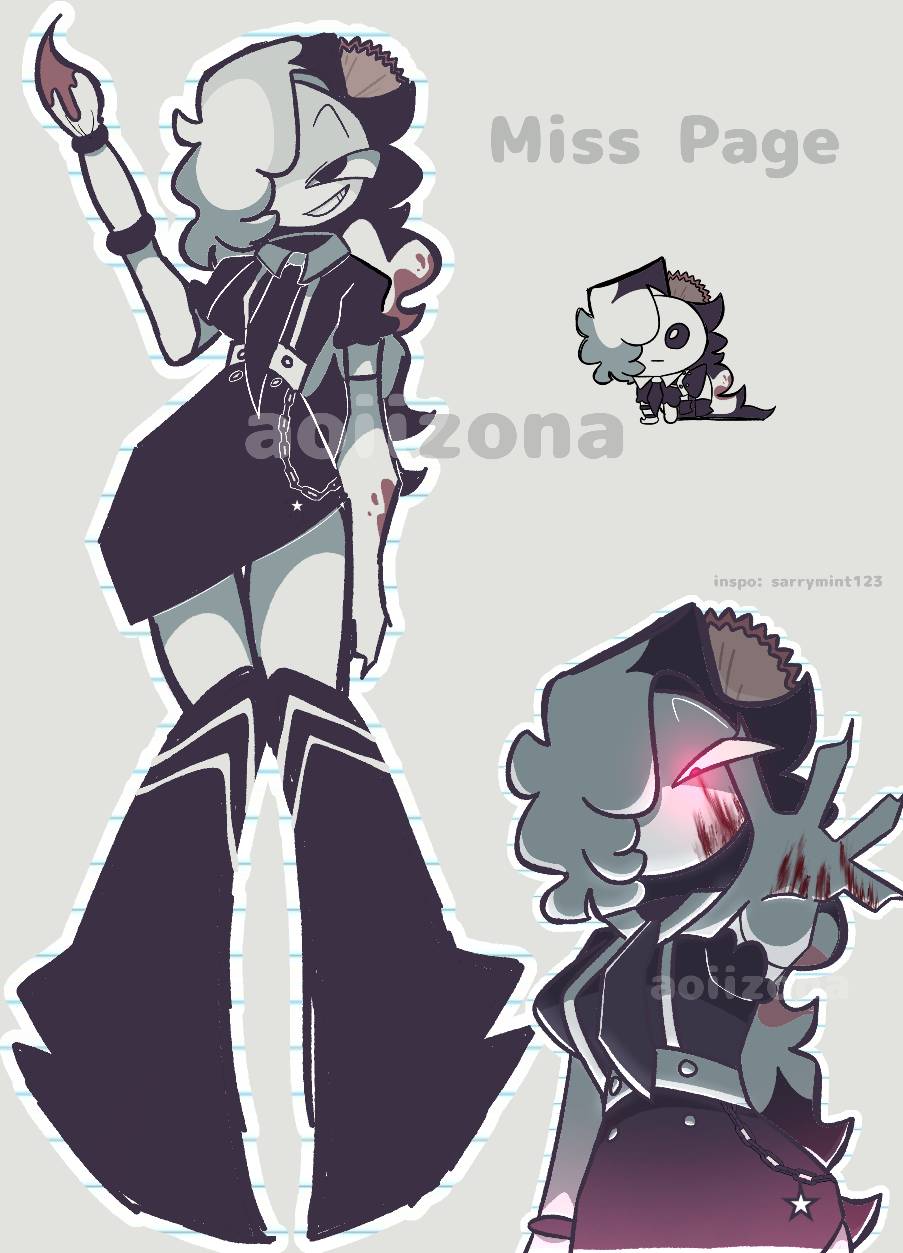 MISS PAGE! - my fundamental paper education oc :3 by aoiizona on DeviantArt