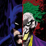 The Batman and Joker colored