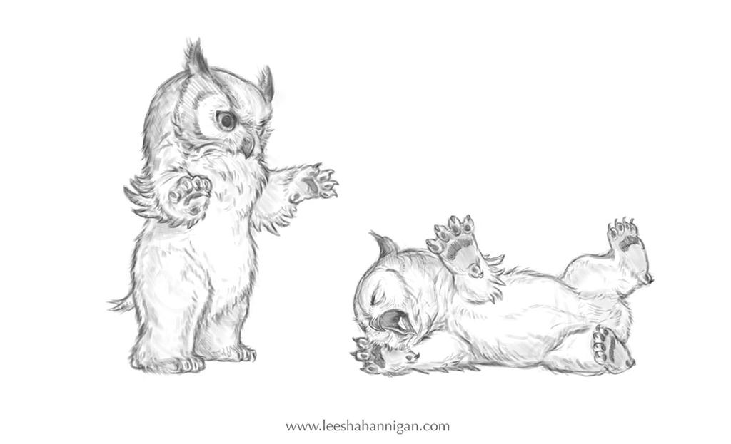 Owlbear Cublets By LeeshaHannigan On DeviantArt