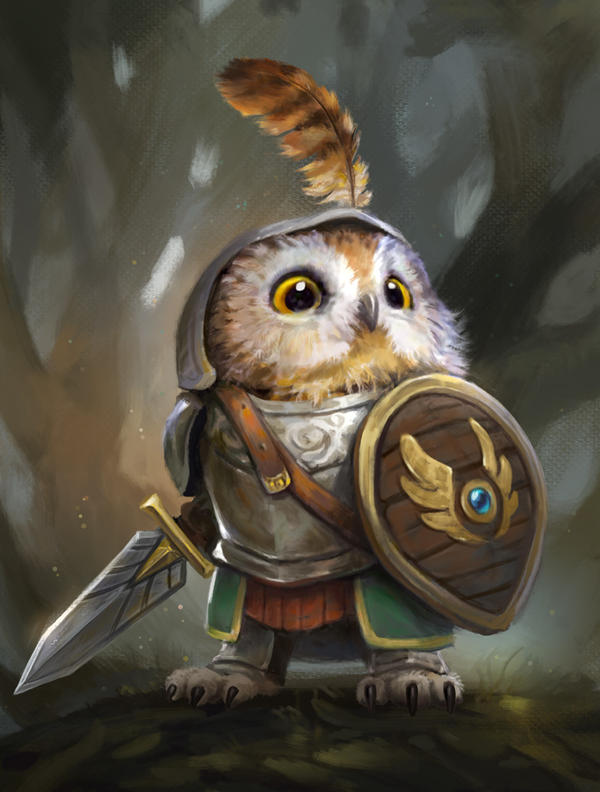 Knight Owl by LeeshaHannigan on DeviantArt