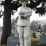 Memorial on grave of WWI soldier