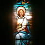 Partial stained glass image