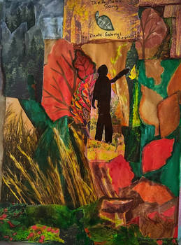 Collage to Autumn Song, poem by Dante Rossetti