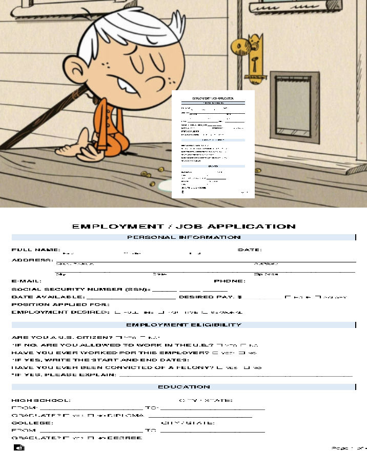 Job Application Devil job application by rylsdoesartinhell on DeviantArt