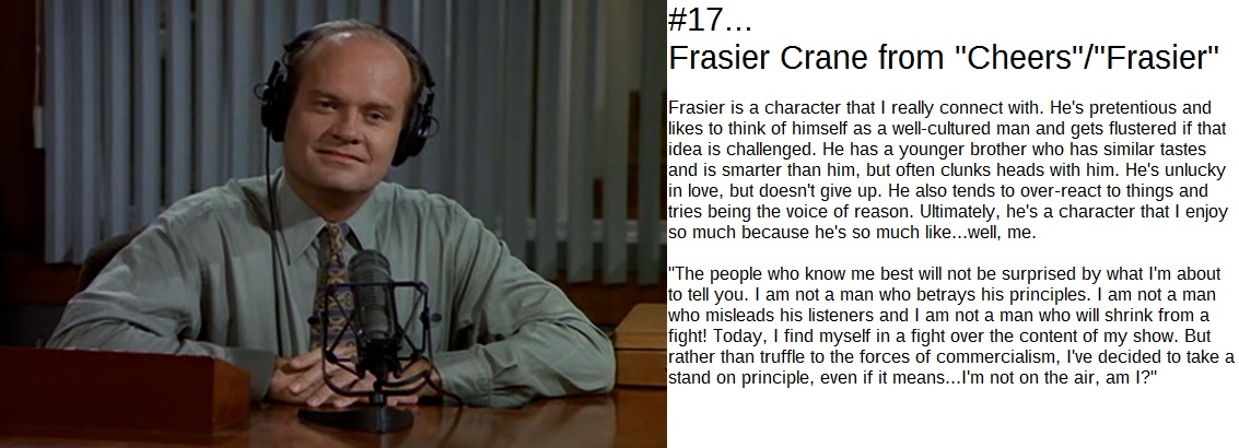 17. Frasier Crane