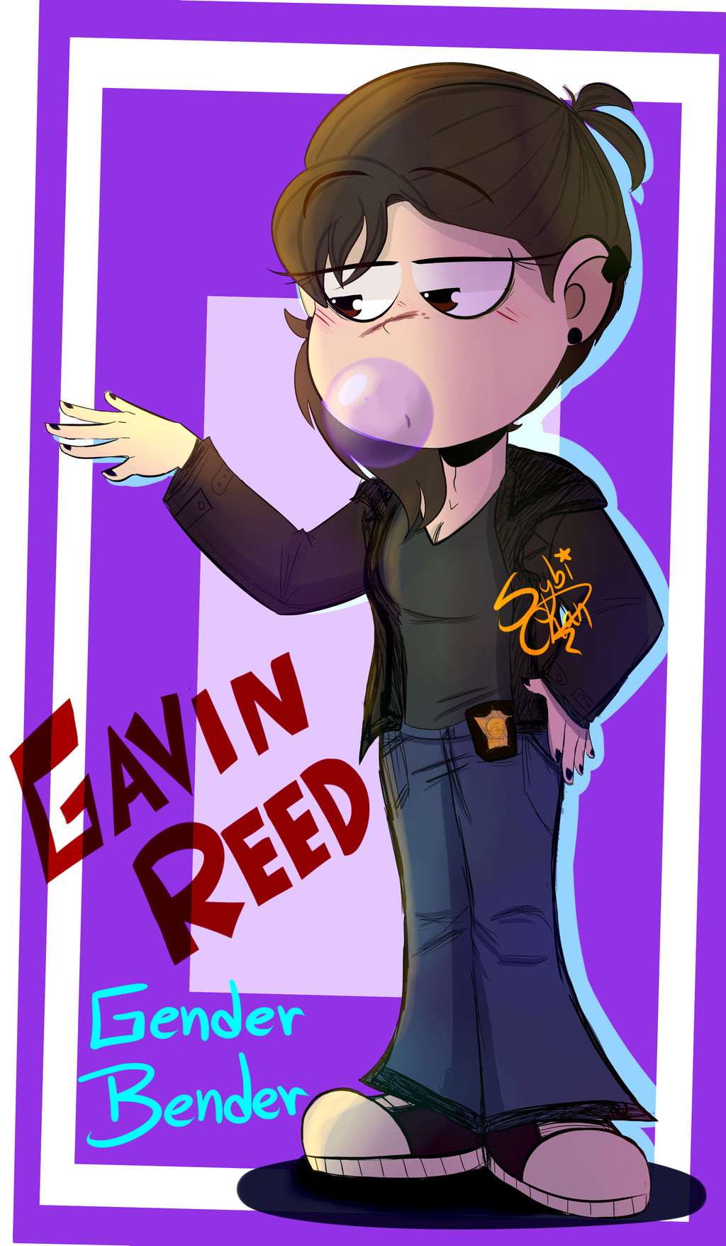 Gavin Reed GenderBender_DBH by SybiChan on DeviantArt