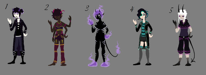Vaguely demon themed adopts