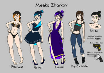 Cyberpunk 2020 character ref: Meeka Zharkov