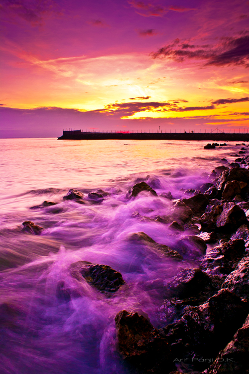 Warm Violet Sunrise