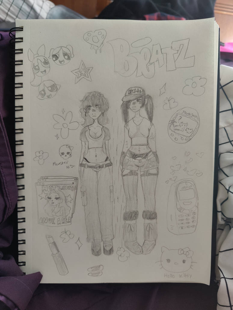 y2k themed drawing by Cowbcykid on DeviantArt