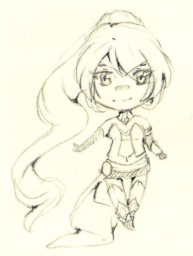 :R: Pyrrha sketch chibi