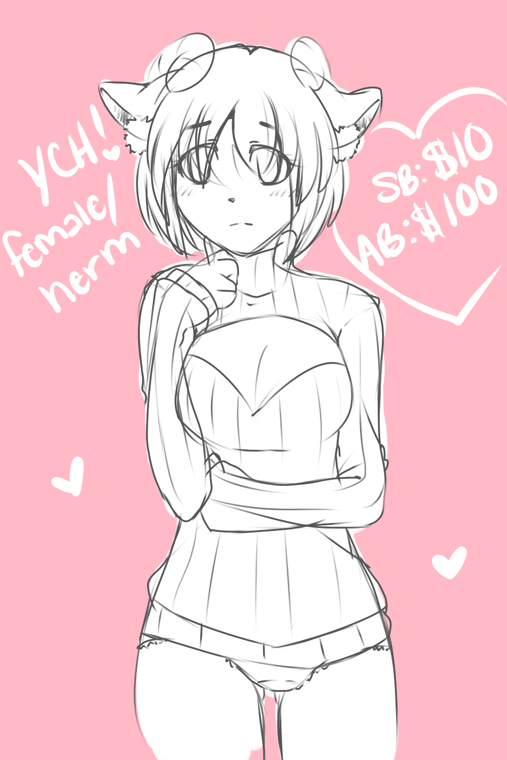 :YCH: Boob Window sweater - Auction - CLOSED!