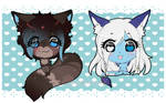 Chibi Blue and Eir extra by XMireille-chanX