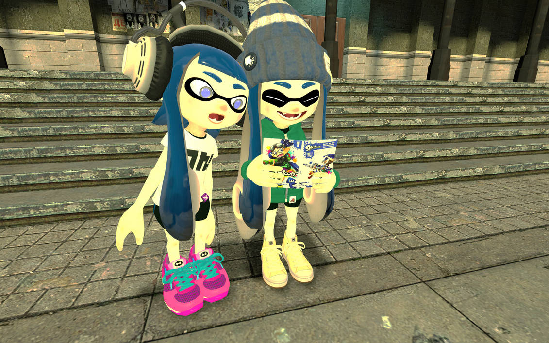 Reading Splatoon Manga by mango3st on DeviantArt