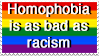 Homophobia Is As Bad As Racism By Ryuuseinow Daqdd
