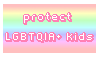Protect Lgbtqia  Kids Stamp By Oceanstamps D8he15h