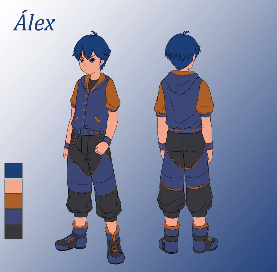 Alex model sheet by GodaiJinStudios on DeviantArt