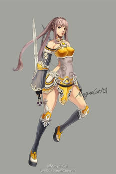 Practice works  Female swordsman