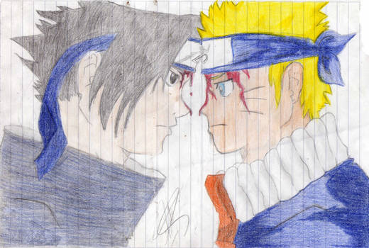 Naruto and Sasuke - Face To Face.
