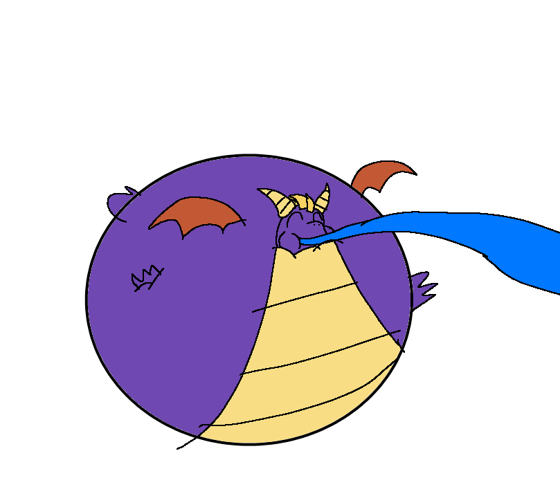 Spyro the Dragon inflation by Bujeet4eva on DeviantArt