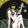 6 of pentacles coloured